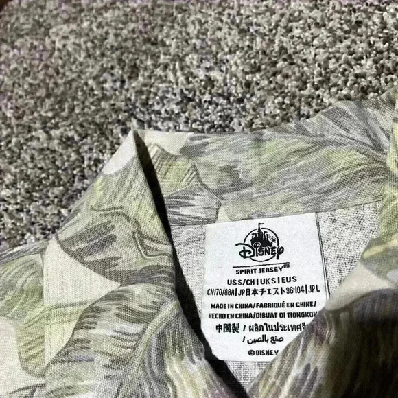 Walt Disney World Spirit Jersey Shirt Jacket Tropical Palm Button Down Linen S - Picture 3 of 12